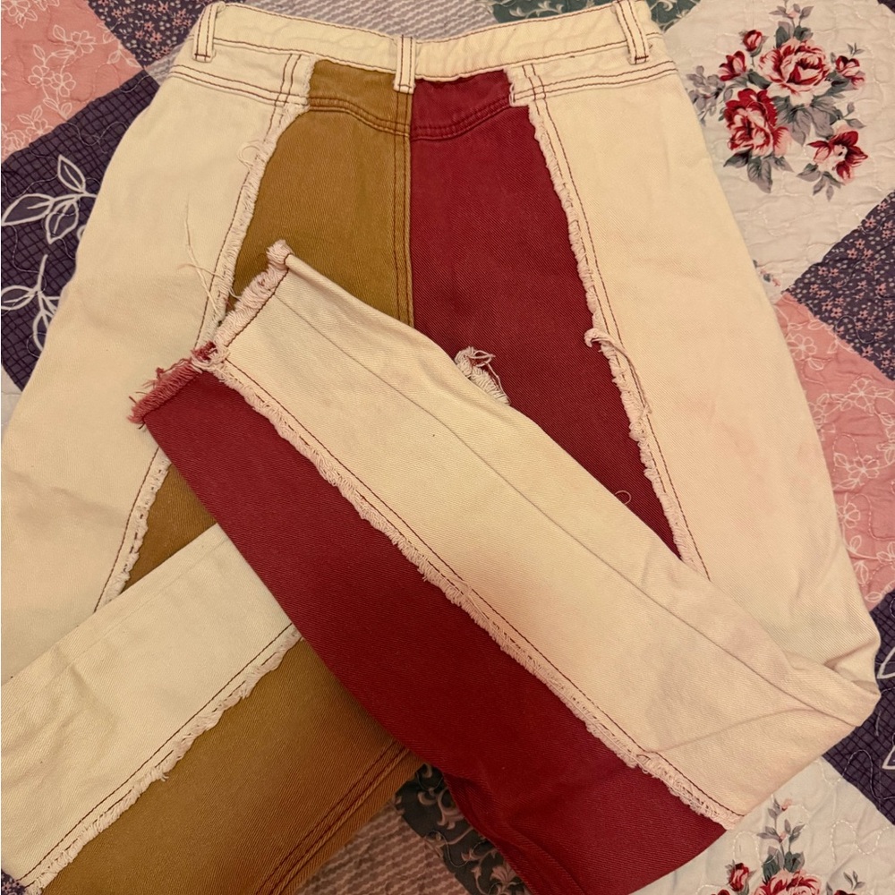 PrettyLittleThing Patch Work Jeans - image 3